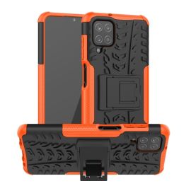 STAND Cover Extra resistente per Samsung Galaxy A12 / M12 arancione