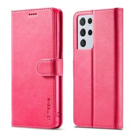 IMEEKE Custodia a portafoglio Samsung Galaxy S21 Ultra 5G rosa
