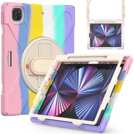 SOLID Cover resistente per Apple iPad Pro 12.9 2022 / 2021 RAINBOW