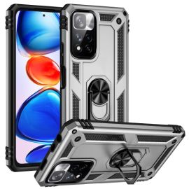 RING Custodia protettiva per Xiaomi Redmi Note 11 Pro argento