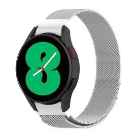 MILANESE Cinturino in metallo Samsung Galaxy Watch 6 Classic (47mm / 43mm) e Watch 6 (44mm / 40mm) argento