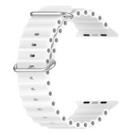 Cinturino OCEAN per Apple Watch Ultra 1 / 2 (49 mm) / 9/8/7 (45 mm) / 6 / SE / 5/4 (44 mm) / 3/2/1 (42 mm) bianco