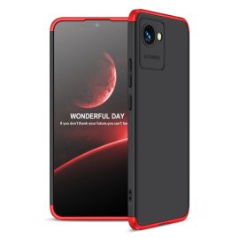 Cover protettiva 360° Realme C30 nero-rosso