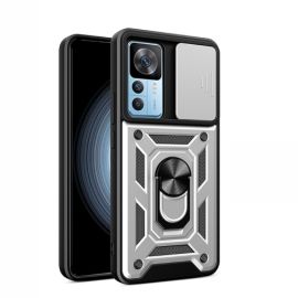 Cover RING CAMERA con supporto per Xiaomi 12T / 12T Pro argento
