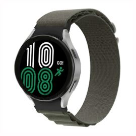 Cinturino in NYLON per Samsung Galaxy Watch 6 Classic (47mm / 43mm) e Watch 6 (44mm / 40mm) verde
