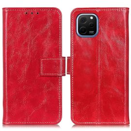 RETRO Custodia a portafoglio Huawei Nova Y61 rosso