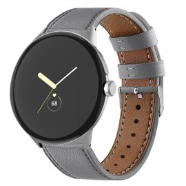 LEATHER Cinturino in pelle per Google Pixel Watch / Pixel Watch 2 / Pixel Watch 3 41 mm grigio