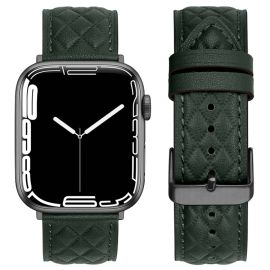 LATTICE BAND Cinturino in pelle per Apple Watch SE / SE 2022 / SE 2023 (40mm) verde