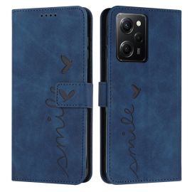 ART SMILE Cover portafoglio con cordino Xiaomi Redmi Note 12 Pro 5G / Poco X5 Pro 5G blu