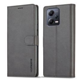IMEEKE Custodia a portafoglio Xiaomi Redmi Note 12 5G / Poco X5 5G grigia