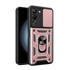 Cover RING CAMERA con supporto per Infinix Note 12 rosa
