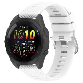 RUBBER Cinturino in silicone Garmin Forerunner 265S bianco