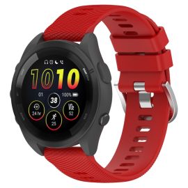 RUBBER Cinturino in silicone Garmin Forerunner 265S rosso