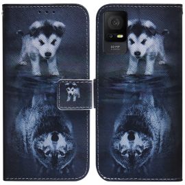 Copri portafoglio ART per TCL 408 WOLF AND DOG