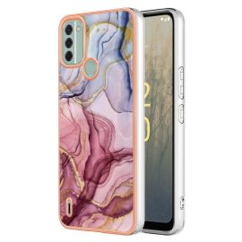 Cover protettiva IMD MARBLE Nokia C31 ROSA RED