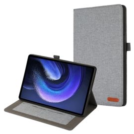 FABRIC Flip cover per Xiaomi Pad 6 / Pad 6 Pro grigio