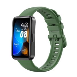 Cinturino in SILICONE per Huawei Band 8 verde scuro