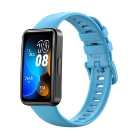 Cinturino in SILICONE per Huawei Band 8 azzurro