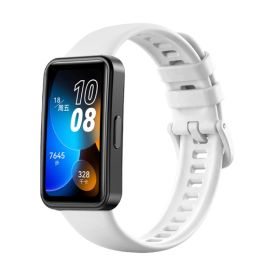 Cinturino in SILICONE per Huawei Band 8 bianco