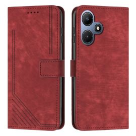 STRIPE Custodia portafoglio con tracolla Infinix Hot 30i rosso