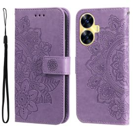 ART MANDALA Custodia a portafoglio Realme C55 viola