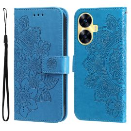 ART MANDALA Custodia a portafoglio Realme C55 blu