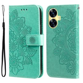 ART MANDALA Custodia a portafoglio Realme C55 verde