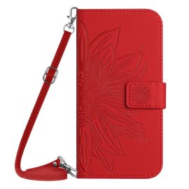 Custodia a portafoglio con cinturino ART SUN FLOWER Xiaomi Redmi Note 12S rosso