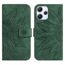 ART SUN FLOWER Custodia a portafoglio con cinturino Xiaomi Redmi 12 verde