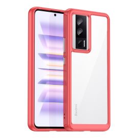 CRISTALLO Cover protettiva per Xiaomi Poco F5 Pro rossa