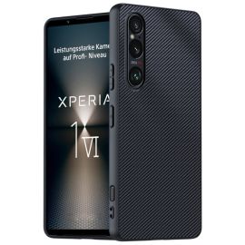 CARBON Custodia protettiva per Sony Xperia 1 VI nera