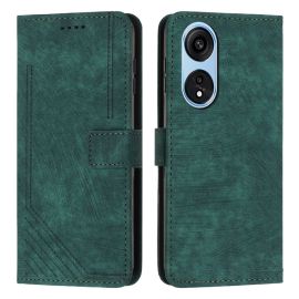 Custodia portafoglio con cinturino STRIPE Oppo A98 5G verde