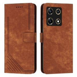 STRIPE Custodia a portafoglio con cinturino Infinix Note 30 Pro marrone