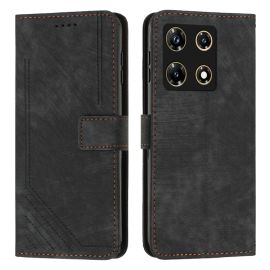 Custodia a portafoglio con cinturino STRIPE Infinix Note 30 Pro nera