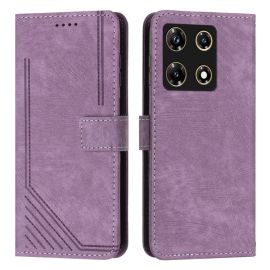 Custodia a portafoglio con cinturino STRIPE Infinix Note 30 Pro viola