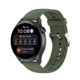Cinturino in SILICONE per Huawei Watch 4 / Watch 4 Pro verde scuro