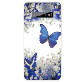 Cover ART Silicon Samsung Galaxy S10 Plus PURPLE BUTTERFLY