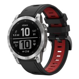 Sports Cinturino universale per modelli Garmin Instinct nero-rosso