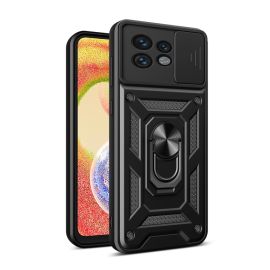 Cover RING CAMERA con supporto per Motorola Edge 40 Pro nera