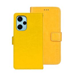 IDEWEI Custodia per portafoglio Xiaomi Poco F5 giallo