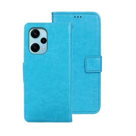 IDEWEI Custodia per portafoglio Xiaomi Poco F5 azzurro
