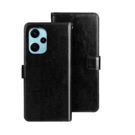 IDEWEI Custodia per portafoglio Xiaomi Poco F5 nera