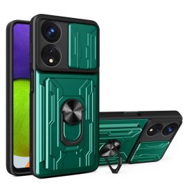 Cover RING CAMERA con supporto per Oppo A78 5G verde