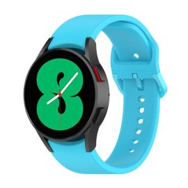 BUTTERFLY Cinturino in silicone Samsung Galaxy Watch 6 Classic (47mm / 43mm) e Watch 6 (44mm / 40mm) blu