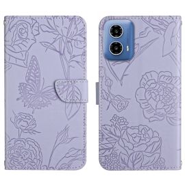 ART BLOSSOM Copri portafoglio per Motorola Moto G35 5G viola