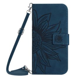 ART SUNFLOWER Custodia portafoglio con cordino per Motorola Moto G55 5G blu