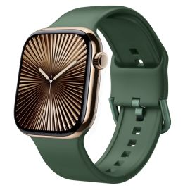 SILICONE Cinturino sostituibile per Apple Watch 10 / 11 42mm verde scuro