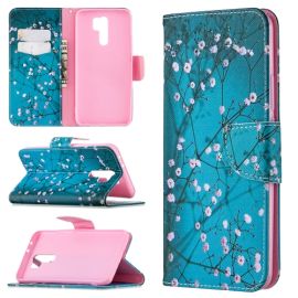 Custodia a portafoglio ART Xiaomi Redmi 9 PLUM BLOSSOM