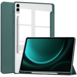 Custodia CRYSTAL Flip per Samsung Galaxy Tab S9 FE+ verde