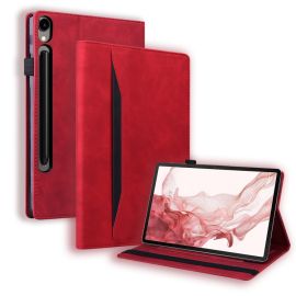 Custodia a libro FLATY per Samsung Galaxy Tab S10 Ultra / Tab S11 Ultra rossa